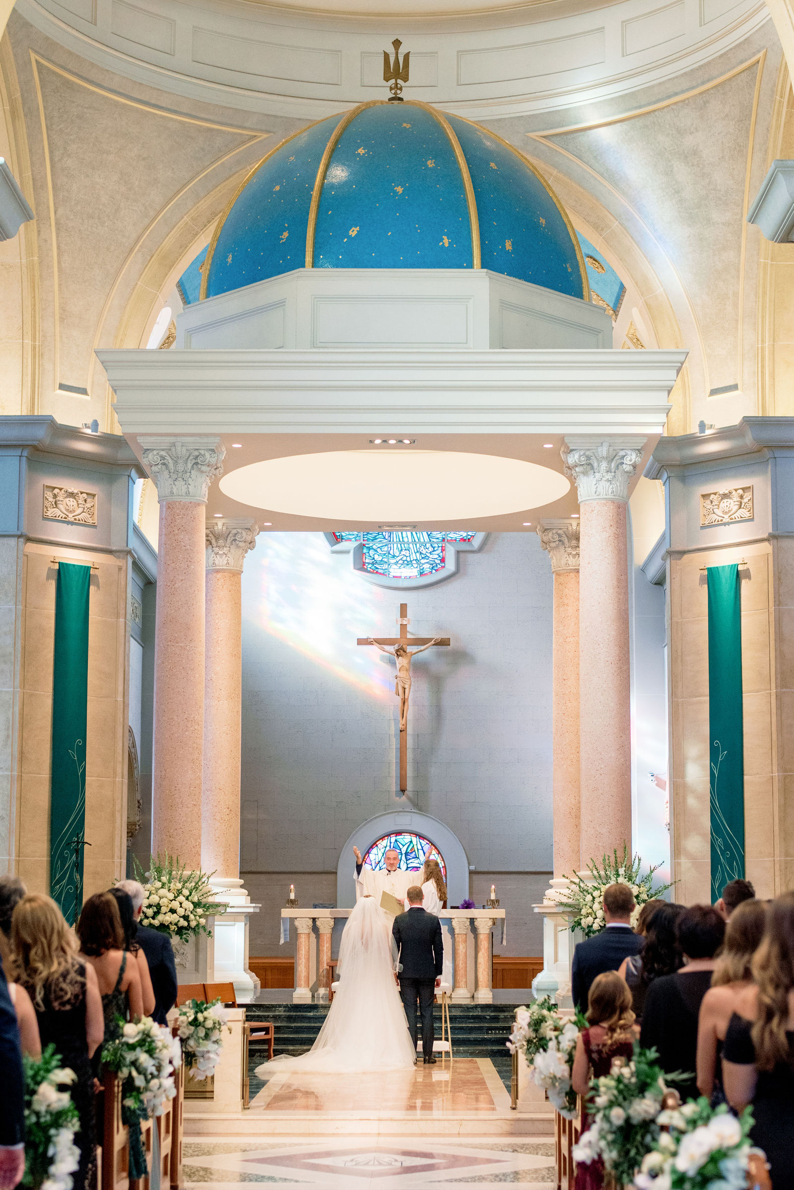 The recessional up the cathedral aisle